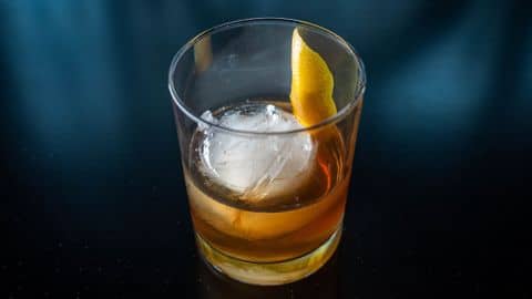 Maple Lanes — Basil Hayden Bourbon, Harveys Bristol Cream Sherry, Grade A Maple Syrup, and Cardamom Bitters. Finished with an Orange Peel.. A original craft cocktail at Twisted Pin in Plainfield, IL.
