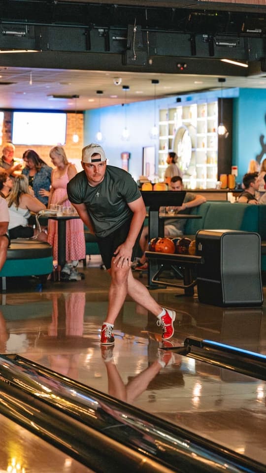 The 6-lane VIP suite at Twisted Pin
